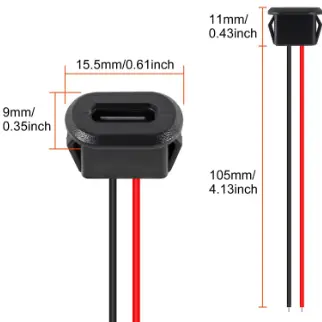 Conector de enchufe hembra tipo C de 2 pines's photo #1