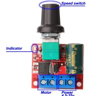Mini controlador de velocidad PWM de Motor DC's photo #1