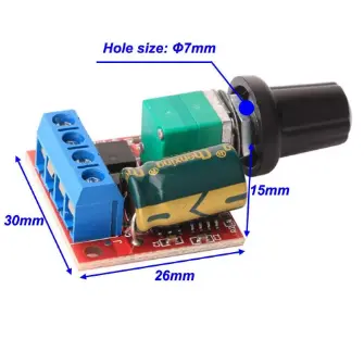 Mini controlador de velocidad PWM de Motor DC's photo #1