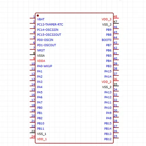 Microcontrolador (MCU) GD32F303CCT6 — imagen 2