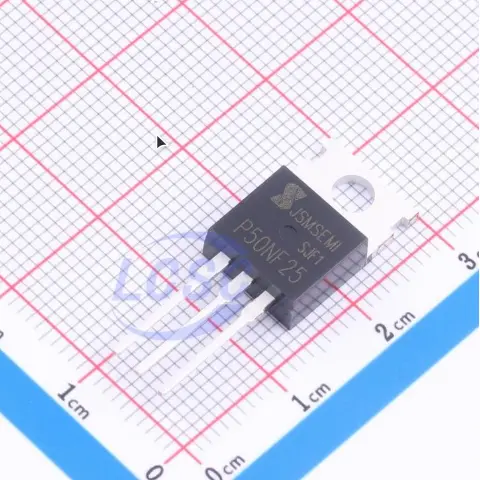 Transistor MOSFET STP50NF25, 250V, 50A. — imagen 1