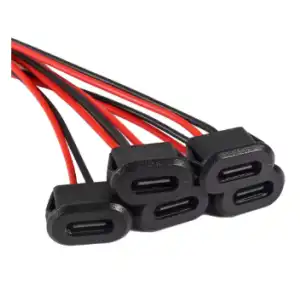 Conector de enchufe hembra tipo C de 2 pines miniatura 1
