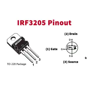 Transistor MOSFET IRF3205 miniatura 1