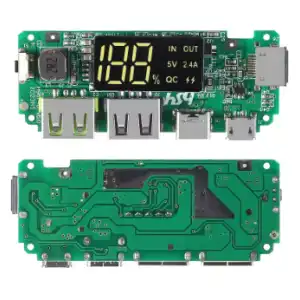 Módulo Power Bank con Display Digital – USB Dual 5V 2.4A miniatura 2