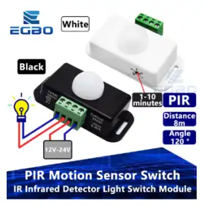 Interruptor de Sensor de movimiento PIR de ajuste automático miniatura 2