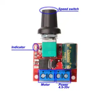 Mini controlador de velocidad PWM de Motor DC miniatura 1