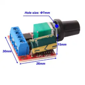 Mini controlador de velocidad PWM de Motor DC miniatura 2