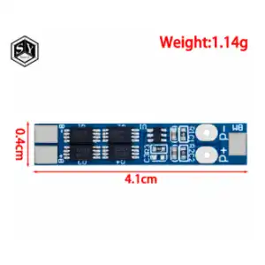 Placa BMS para batería de litio 2S 7,4 V 8A miniatura 2